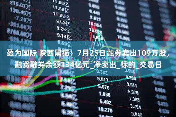 盈为国际 陕西黑猫：7月25日融券卖出109万股，融资融券余额134亿元_净卖出_标的_交易日