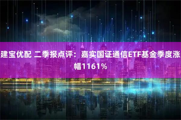 建宝优配 二季报点评：嘉实国证通信ETF基金季度涨幅1161%