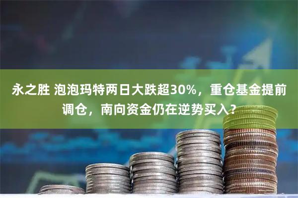 永之胜 泡泡玛特两日大跌超30%，重仓基金提前调仓，南向资金仍在逆势买入？